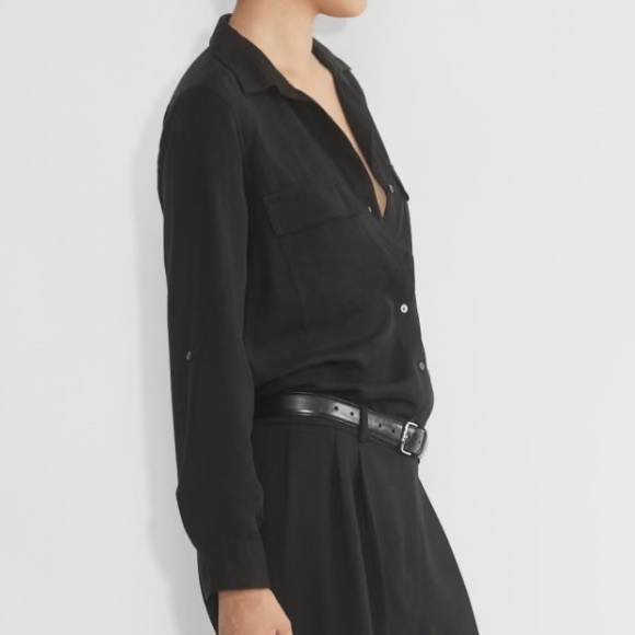 Aritzia Babaton color black Utility Shirt - Picture 7 of 8